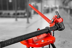 Использование сложнорычажного трубного ключа Ridgid S-4A