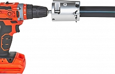 Использование устройства для снятия оксидного слоя с полиэтиленовых труб Gas Fusion УСО-125 Использование устройства для снятия оксидного слоя с полиэтиленовых труб Gas Fusion УСО-125