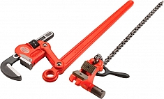 Комплектация сложнорычажного трубного ключа Ridgid S-4A