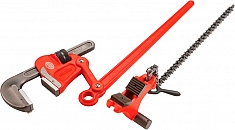 Комплектация сложнорычажного трубного ключа Ridgid S-8A