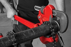 Применение ключа трубного сложнорычажного Ridgid S-4A