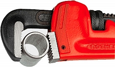 Применение прямого трубного ключа Rothenberger Heavy Duty 14"