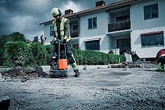 Применение виброплиты бензиновой Husqvarna LX 90